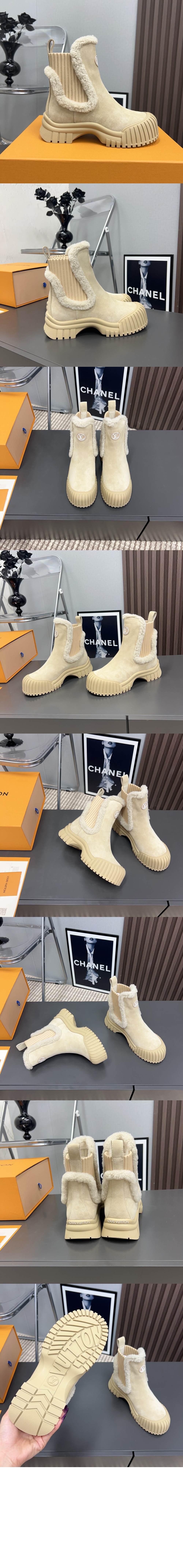 플랫 앵클부츠 1AC7AQ > Ruby - 루비