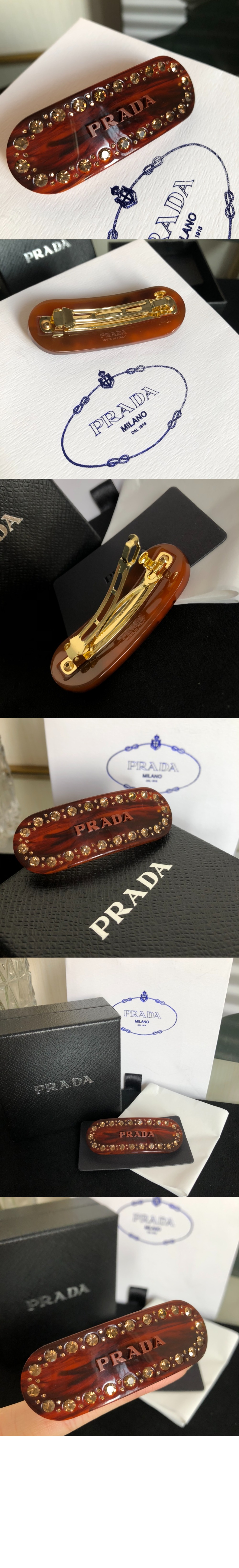 플렉시글라스 헤어 클립 1IF043 > 프라다