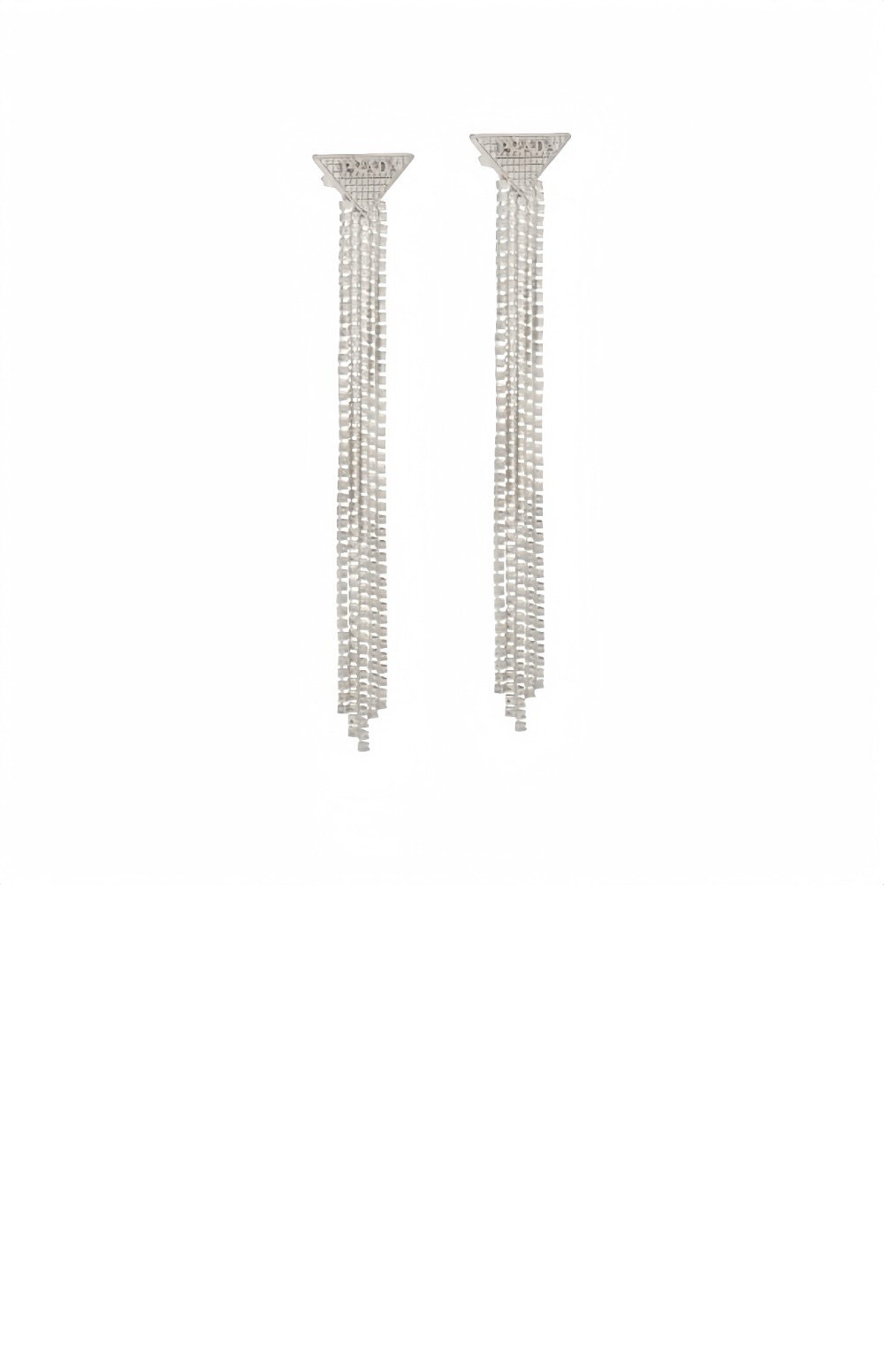 크리스탈 로고 주얼스 귀걸이  1JO773 > 프라다