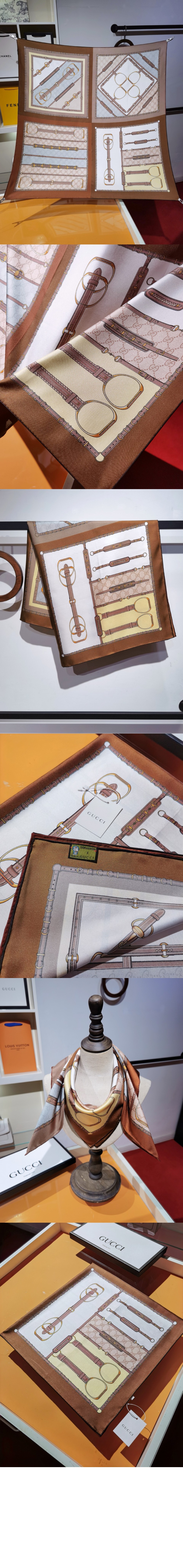 헤리티지 프린트 실크 스카프  786222 > Etc - 기타제품