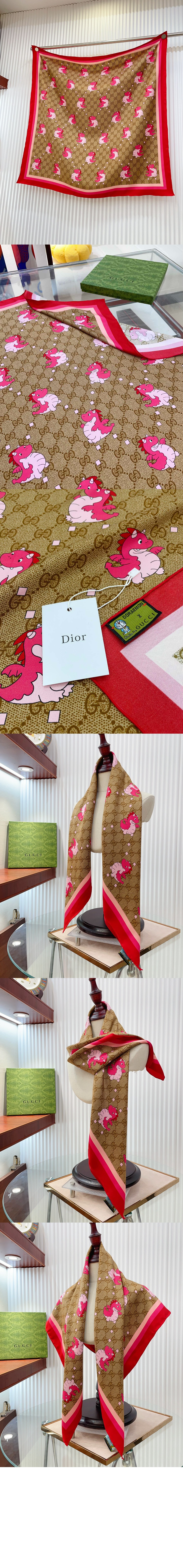 플로라 프린트 실크 스카프 778925 > Etc - 기타제품