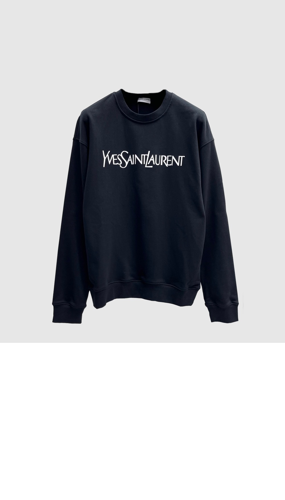 로고 프린트 면 톱 > 생로랑