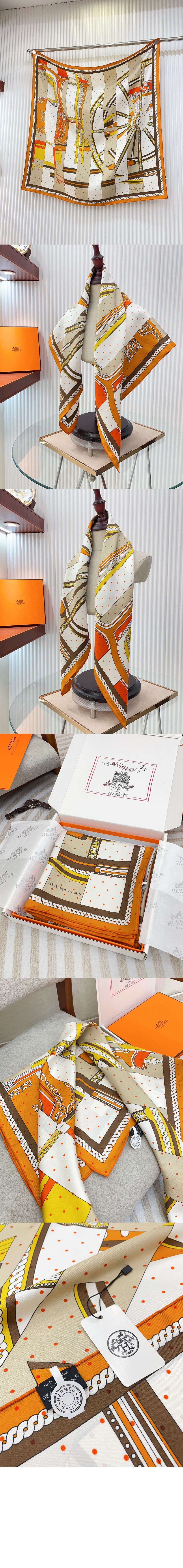 La Berline Bayadere 스카프 90 > 에르메스