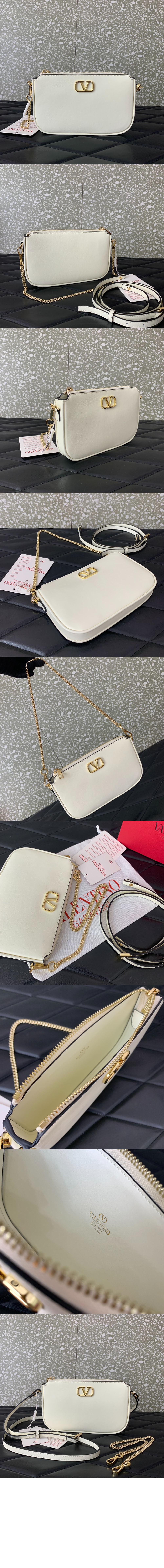 브이로고 시그니처 카프스킨 미니 크로스바디백 > VLogo Signature - 브이로고 시그니처