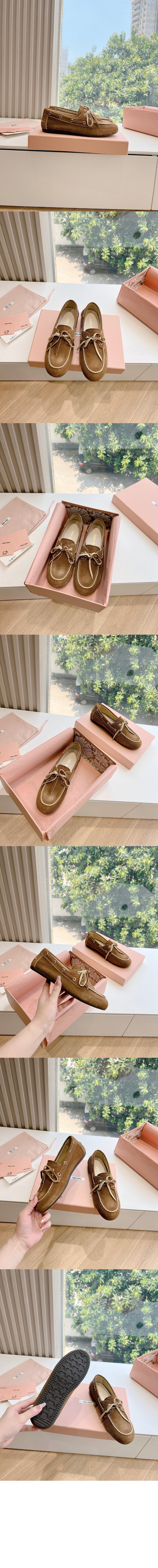 안감 없는 페이드 스웨이드 로퍼 5D123E > Loafers and lace-ups - 로퍼 및 레이스업