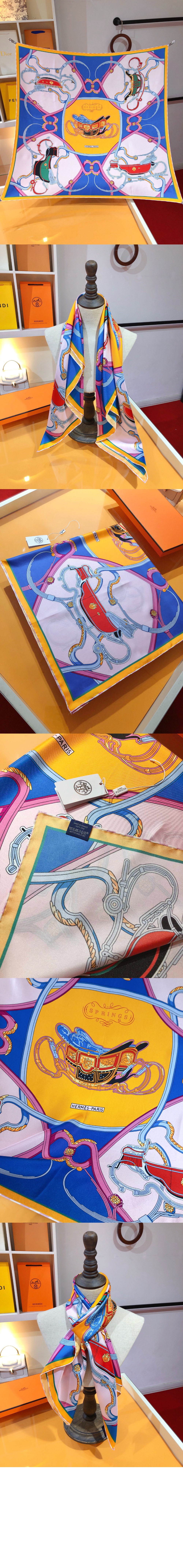 Springs Remix Scarf  스카프 90 > 에르메스
