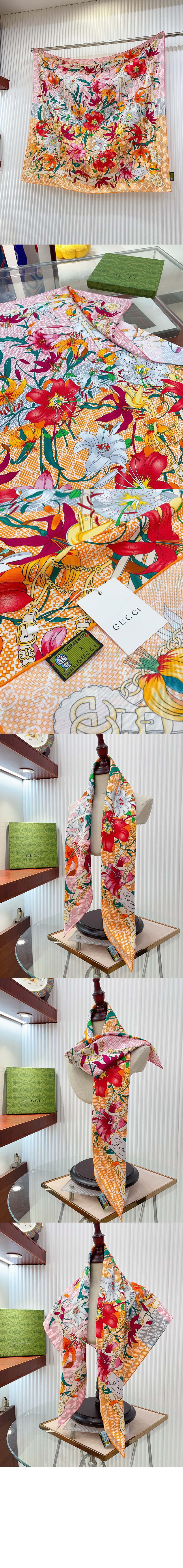 플로라 프린트 실크 스카 777068 > Etc - 기타제품