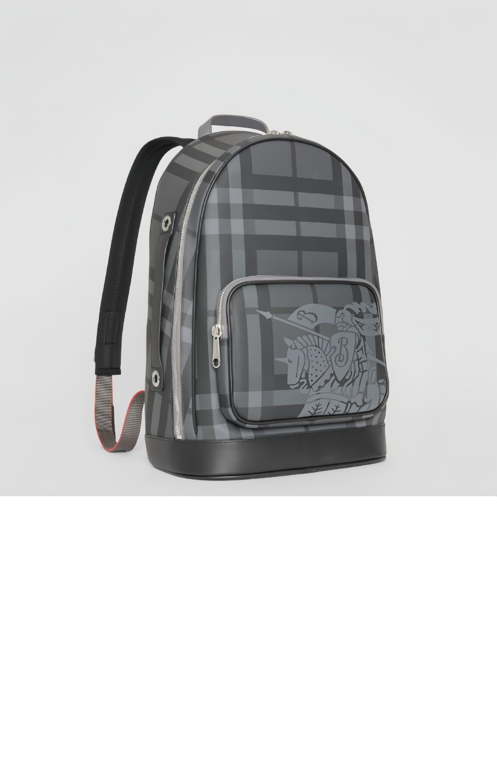 런던 체크 배색 가죽 백팩 80051611 > Backpack - 백팩