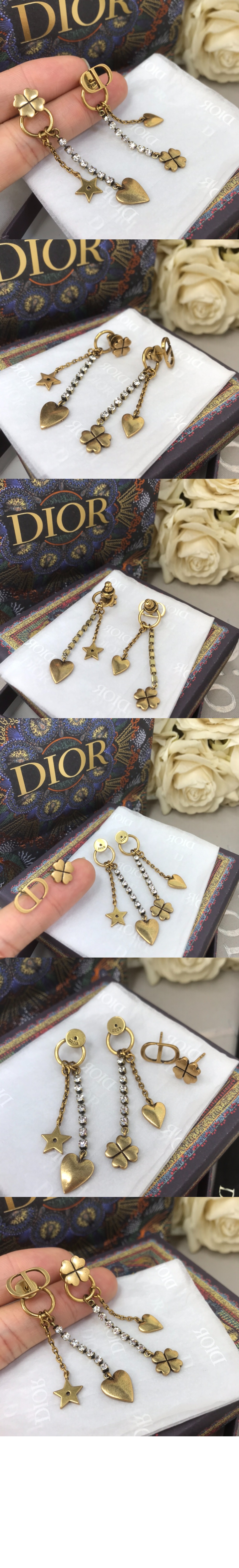 Petit CD Lucky Charms 귀걸이 E1429 > 디올