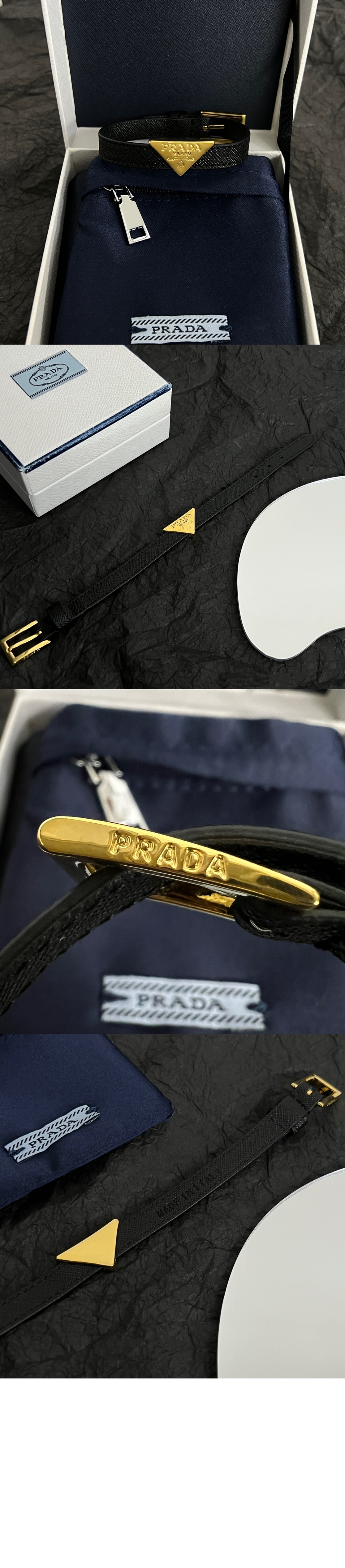 사피아노 가죽 팔찌 1lB341 > 프라다