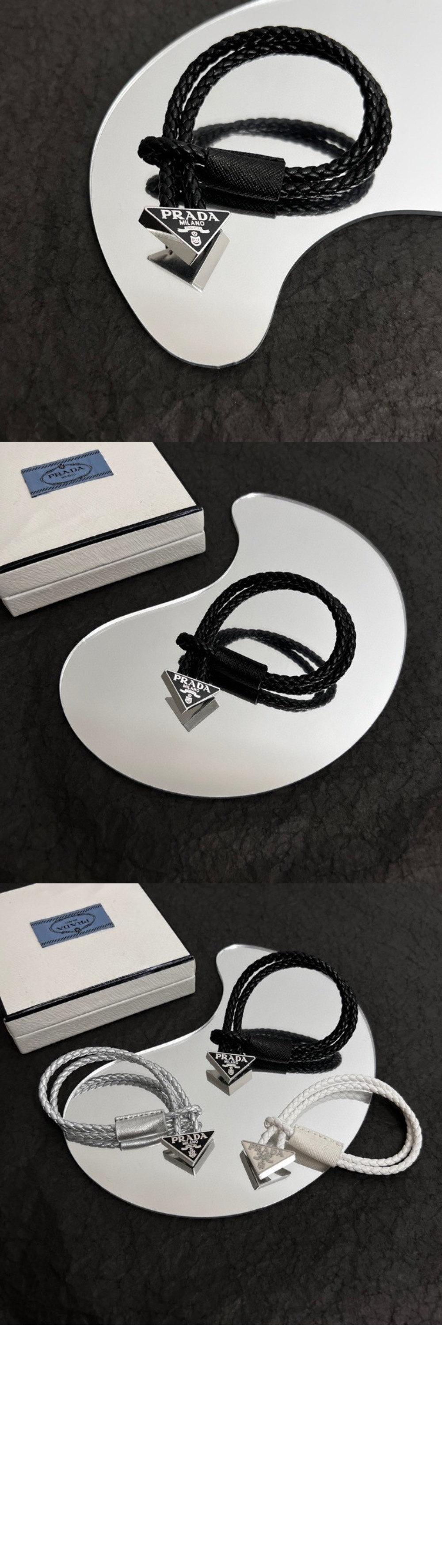 뱅글 나파 가죽 팔찌 2IB288 > 프라다