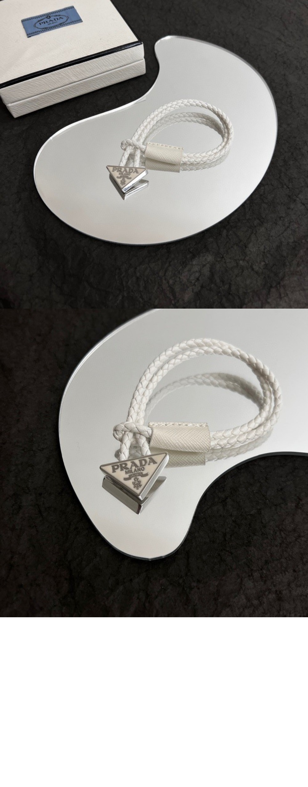 뱅글 나파 가죽 팔찌 2IB288 > 프라다