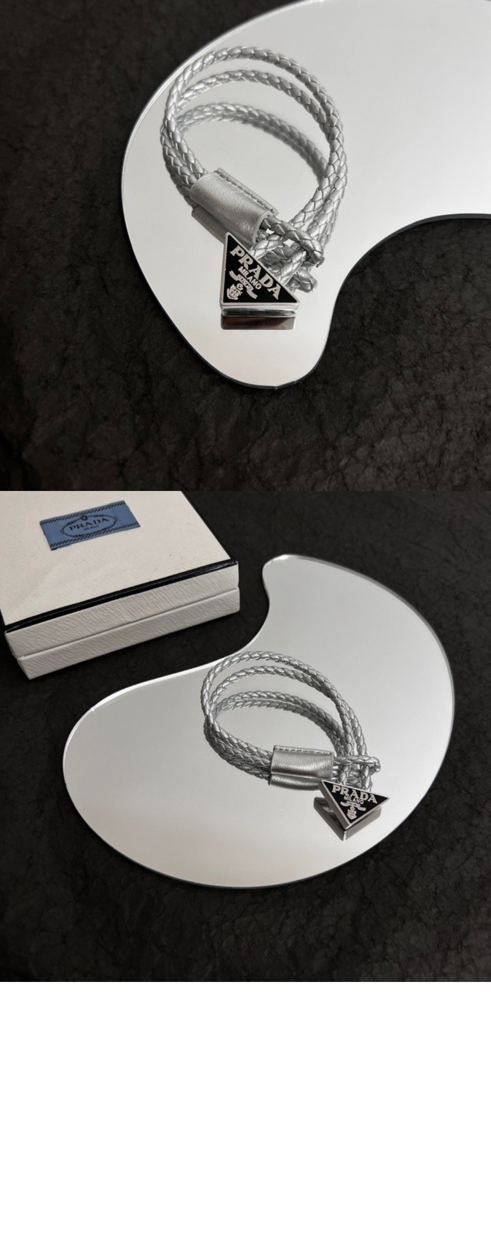 뱅글 나파 가죽 팔찌 2IB288 > 프라다