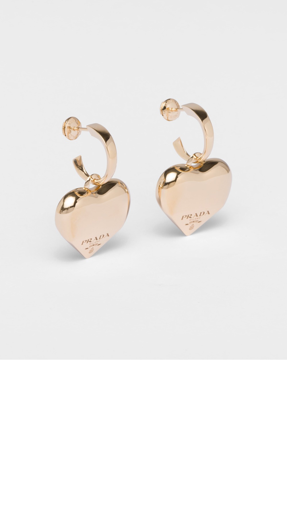 이터널 골드 중형 드롭 귀걸이 1JO967 > 프라다