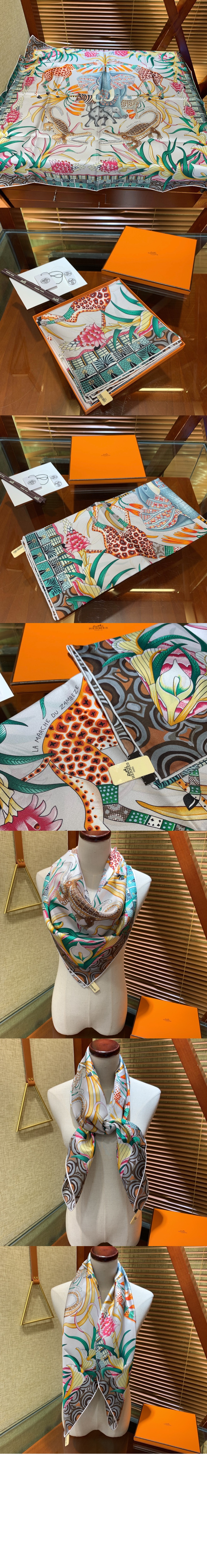 Zambezi River Festival 스카프 90 > 에르메스