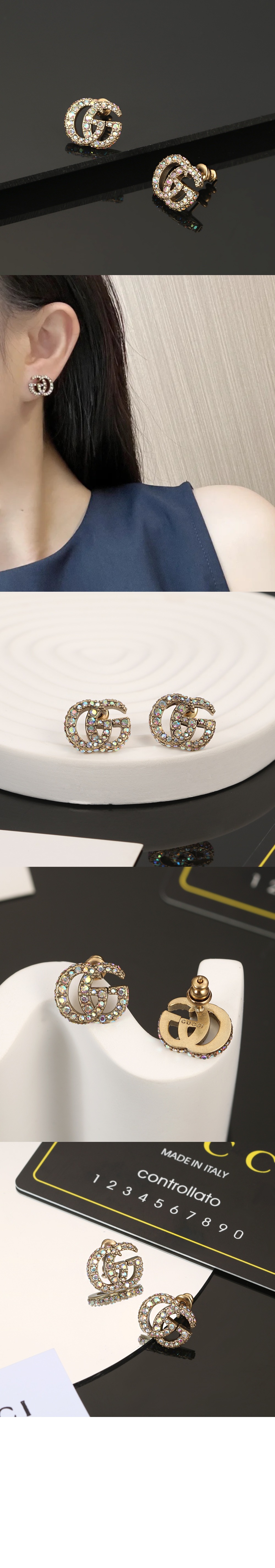 크리스털 더블 G  귀걸이 753886  > Etc - 기타제품