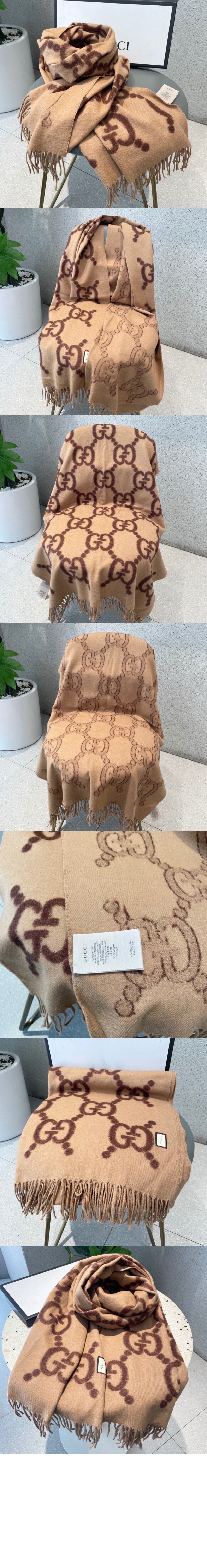 GG 자카드 패턴 니트 스카프   675876 > Etc - 기타제품