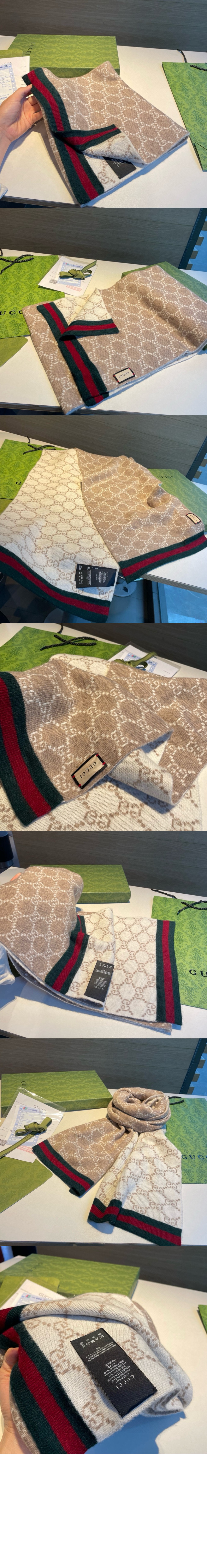 GG 자카드 패턴 니트 스카프 325806 > Etc - 기타제품