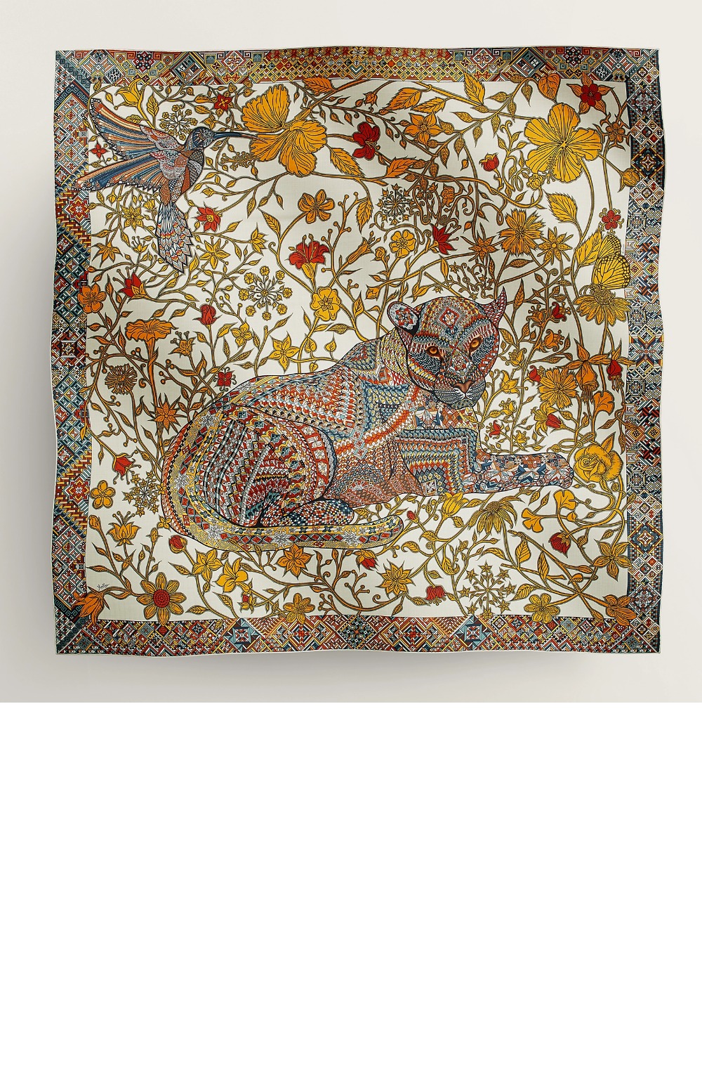 Le Jaguar et Le Colibri 숄 140 > 에르메스