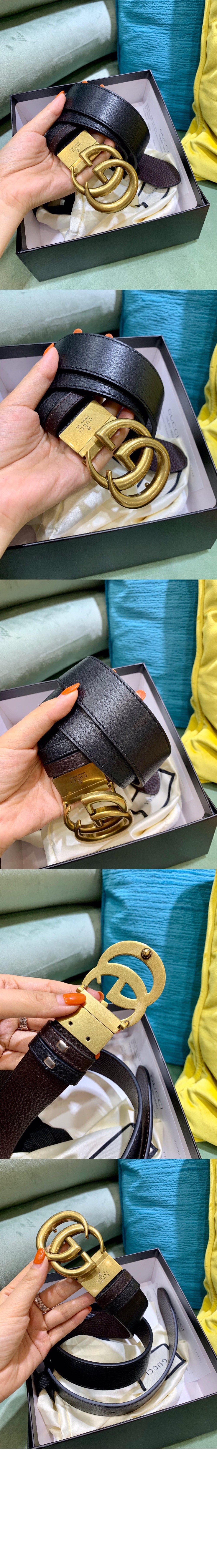 GG 마몽 리버서블 벨트 627055 > 구찌