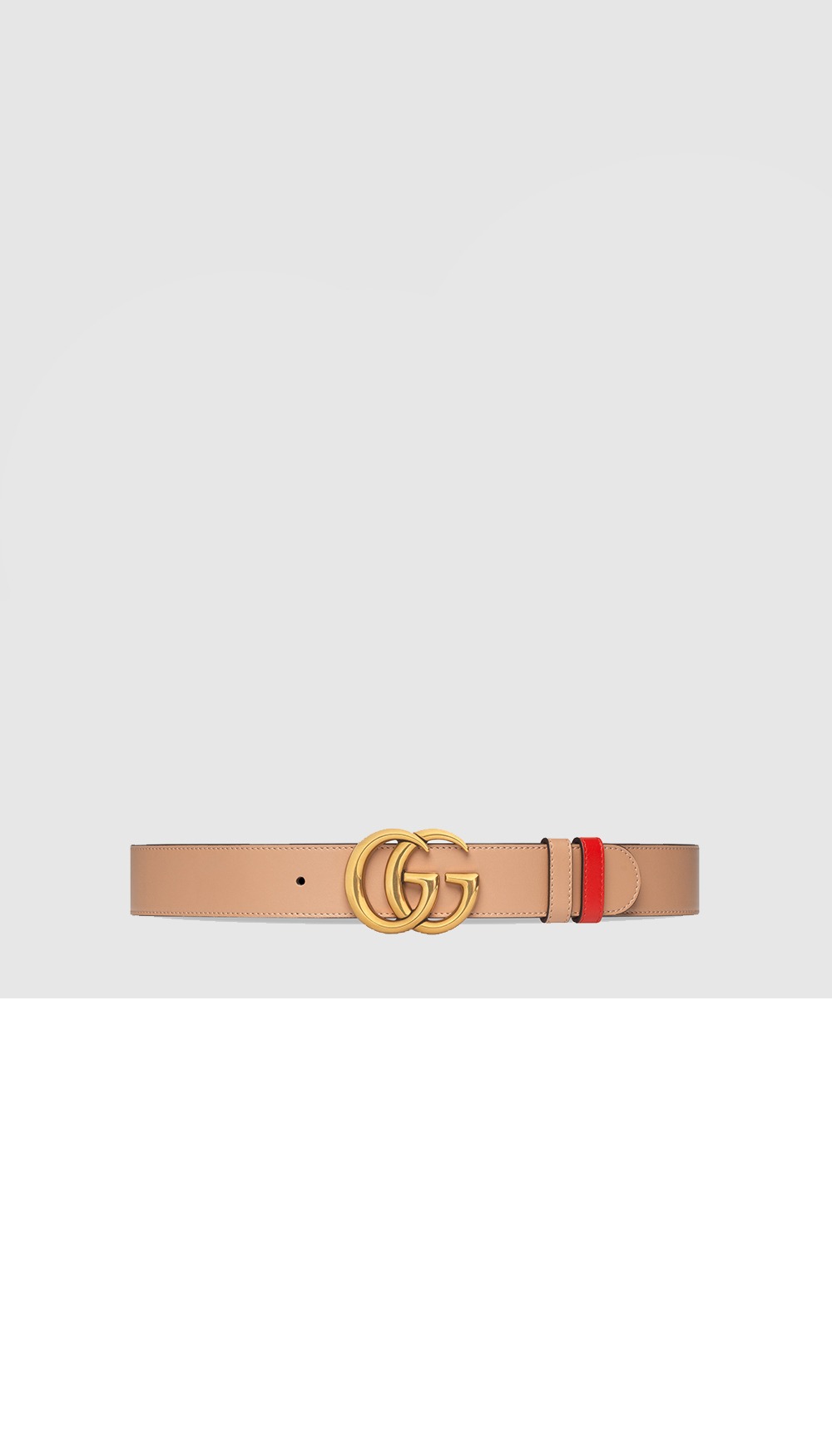 ‎GG 마몽 리버서블 와이드 벨트 659416 > 구찌
