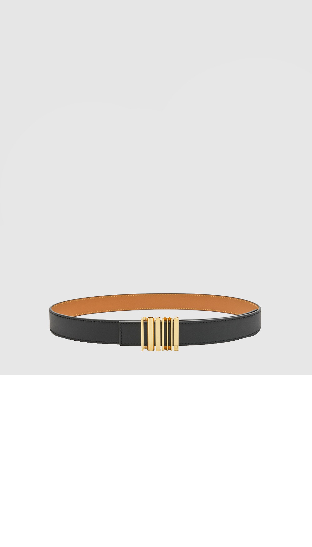 클래식 소가죽 기하학 벨트 > 로에베