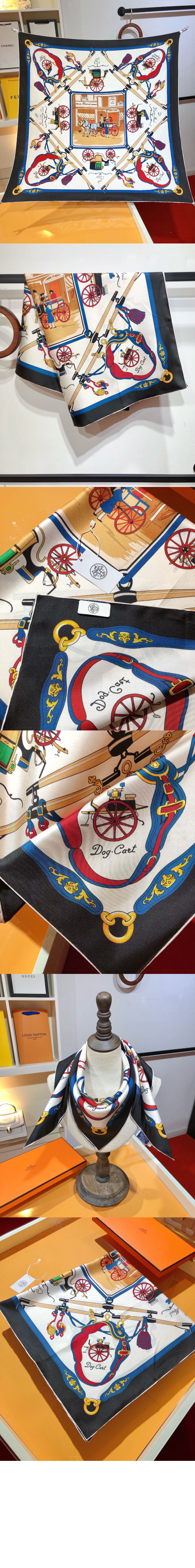 Palonniers 스카프 90 > 에르메스