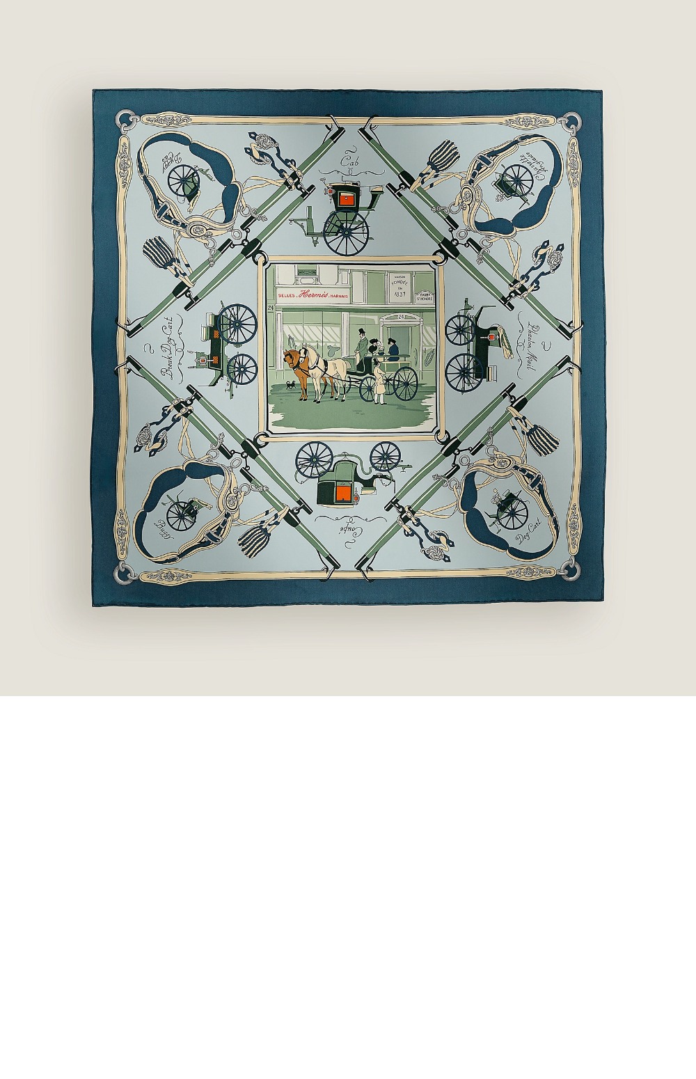 Palonniers 스카프 90 > 에르메스