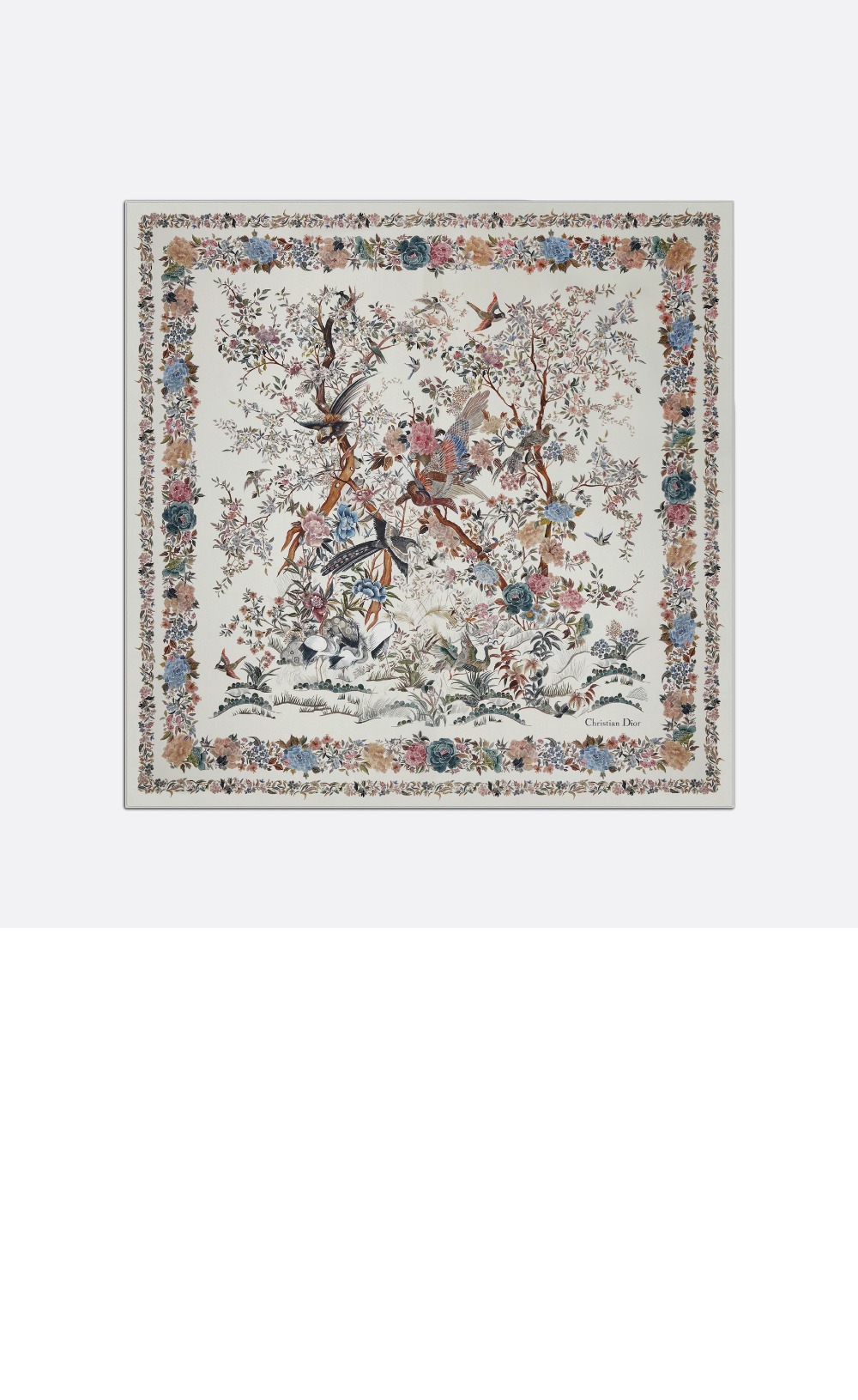 Jardin d'Hiver 90 스퀘어 스카프 25JAH > 디올