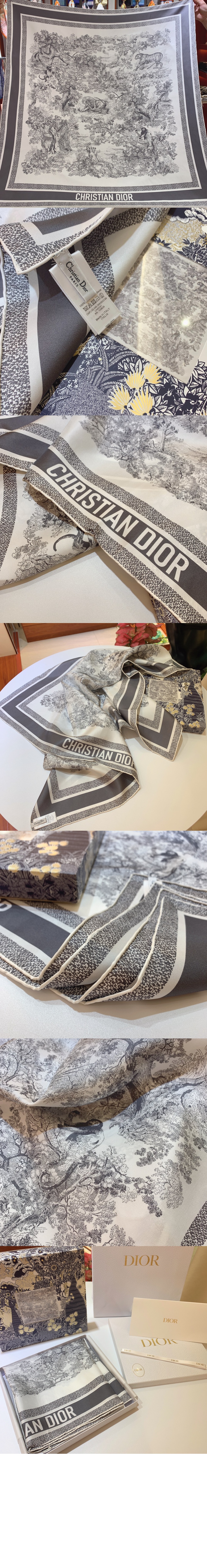 Toile de Jouy Sauvage 90 스퀘어 스카프 15JOU > 디올