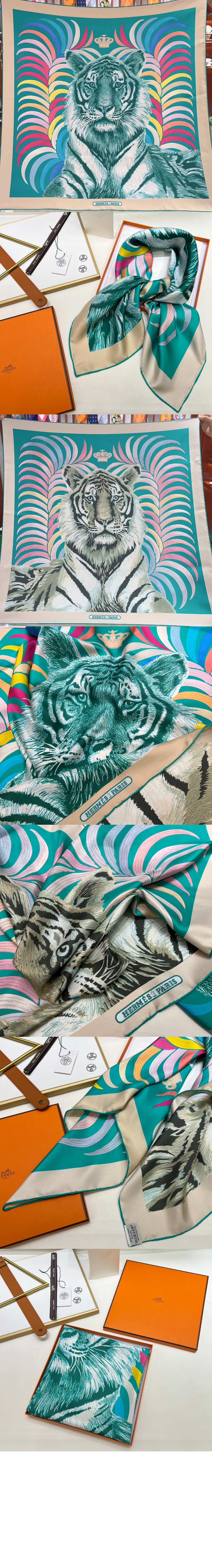 Tigre Royal 더블 페이스 스카프 90 > 에르메스