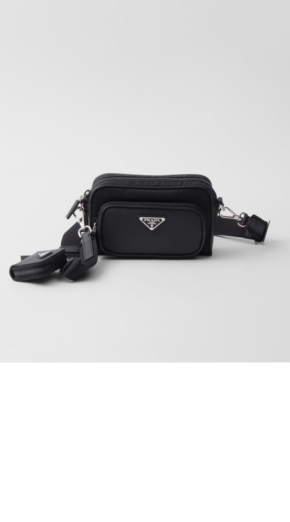 리나일론 및 사피아노 가죽 숄더백 2VH172 > Re-Nylon - 레나일론