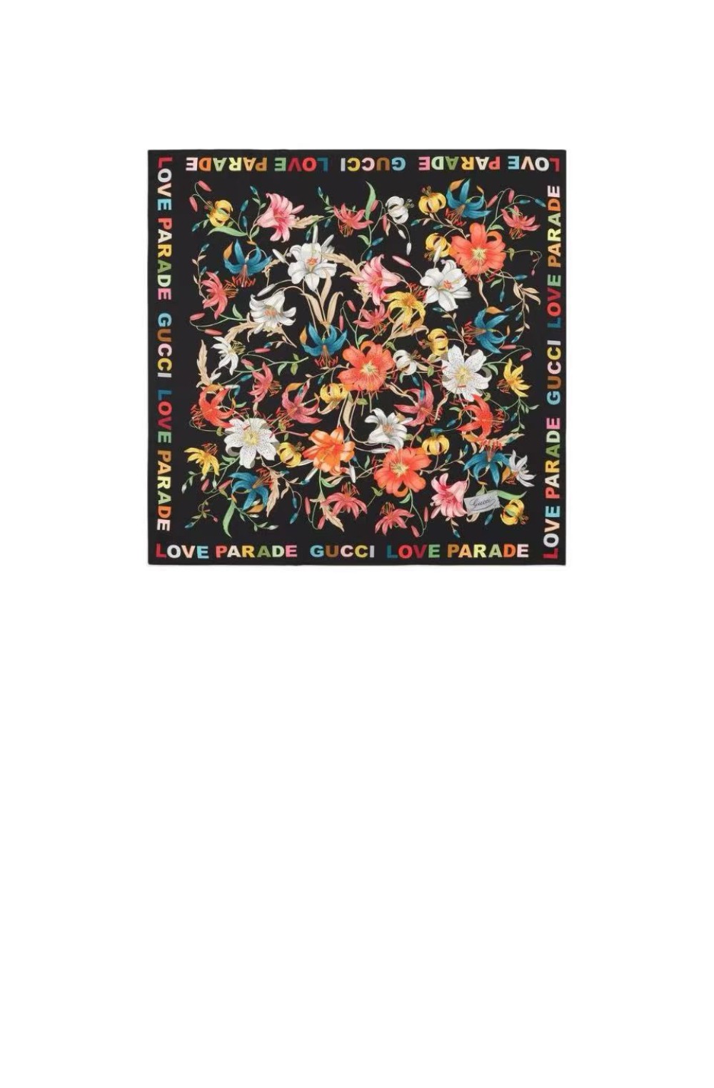 꽃 프린트 실크 스카프  704127 > Etc - 기타제품