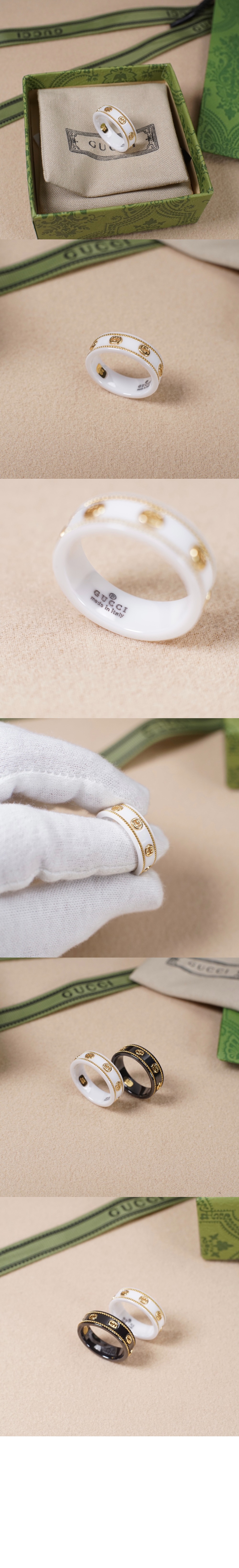 옐로우 골드 인터로킹 G 아이콘 반지 606826 > Etc - 기타제품