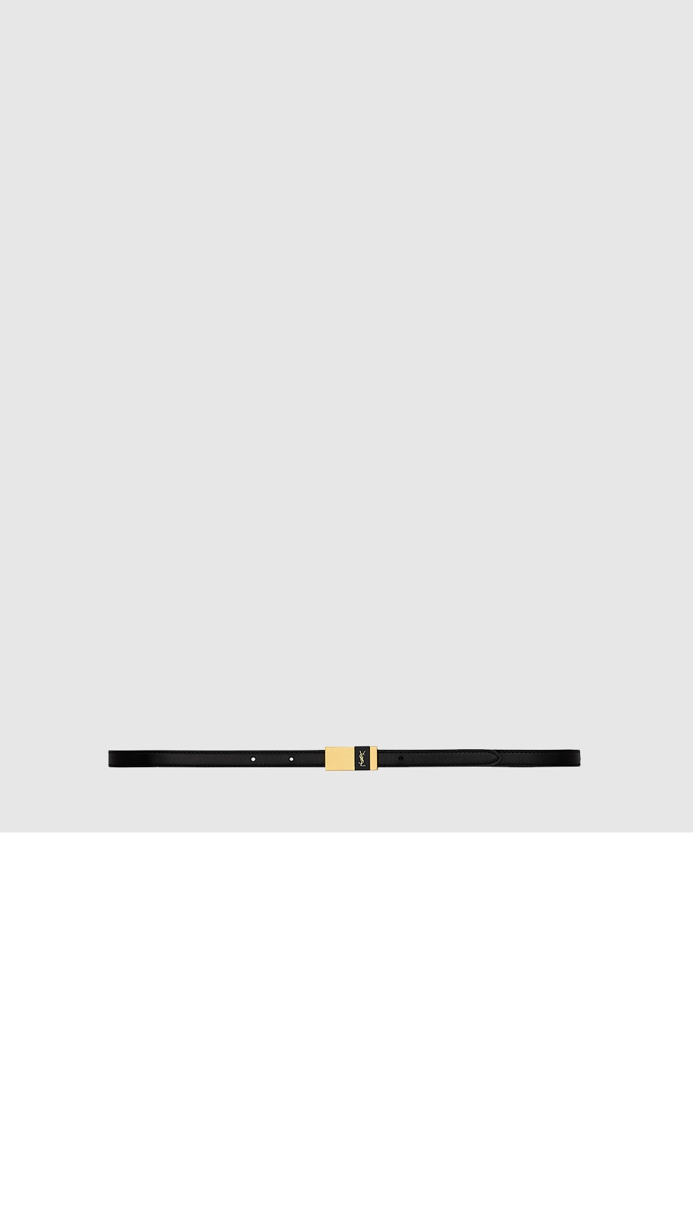 가죽 소재의 슬림 앵커 벨트 789200 > 생로랑