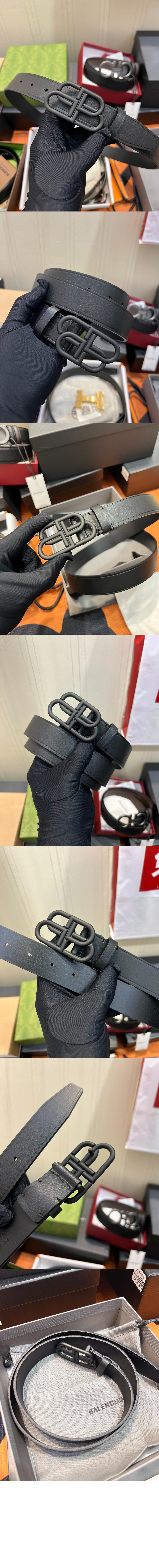 BB 라지 벨트 블랙 570370 > 발렌시아가