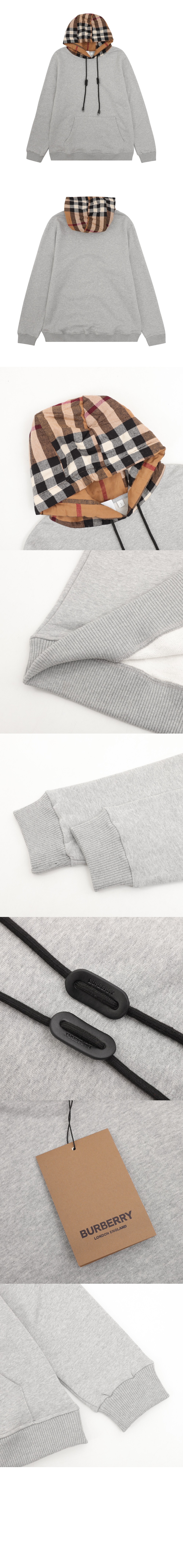 체크 후드 코튼 블렌드 후디 > Etc - 기타제품