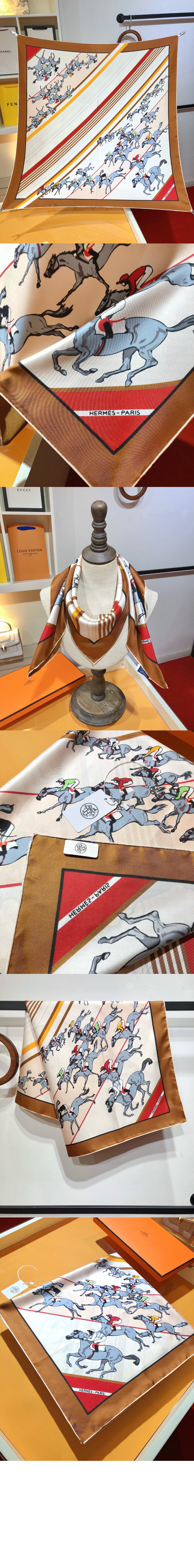 Les Courses 스카프 90 > 에르메스