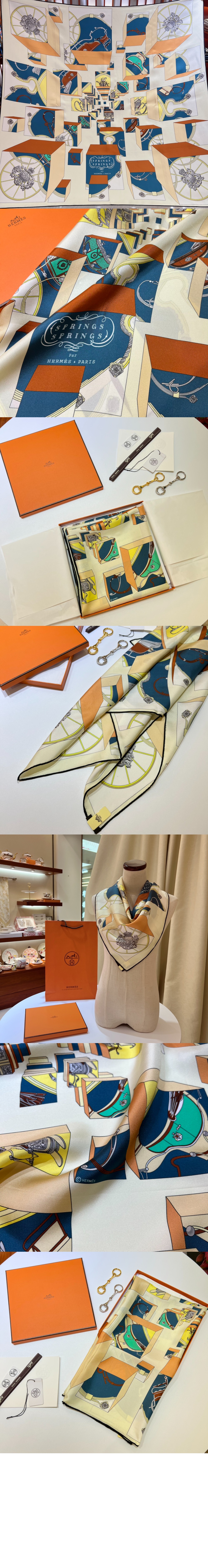 Springs Springs  스카프 90 > 에르메스