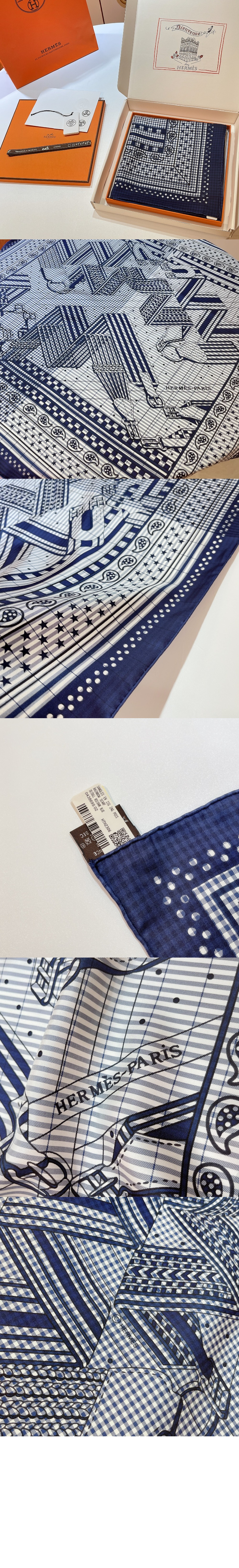 Sangles en Zigzag bandana 스카프 90 > 에르메스