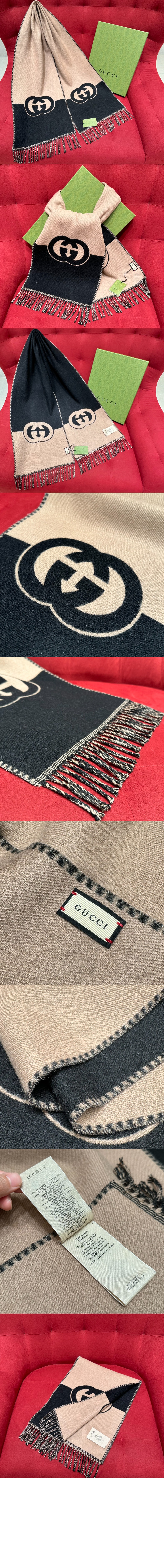 GG 자카드 패턴 니트 스카프 715497 > Etc - 기타제품