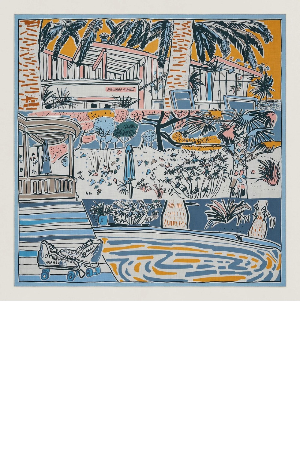 Rayures d'Ete 숄 140 > 에르메스