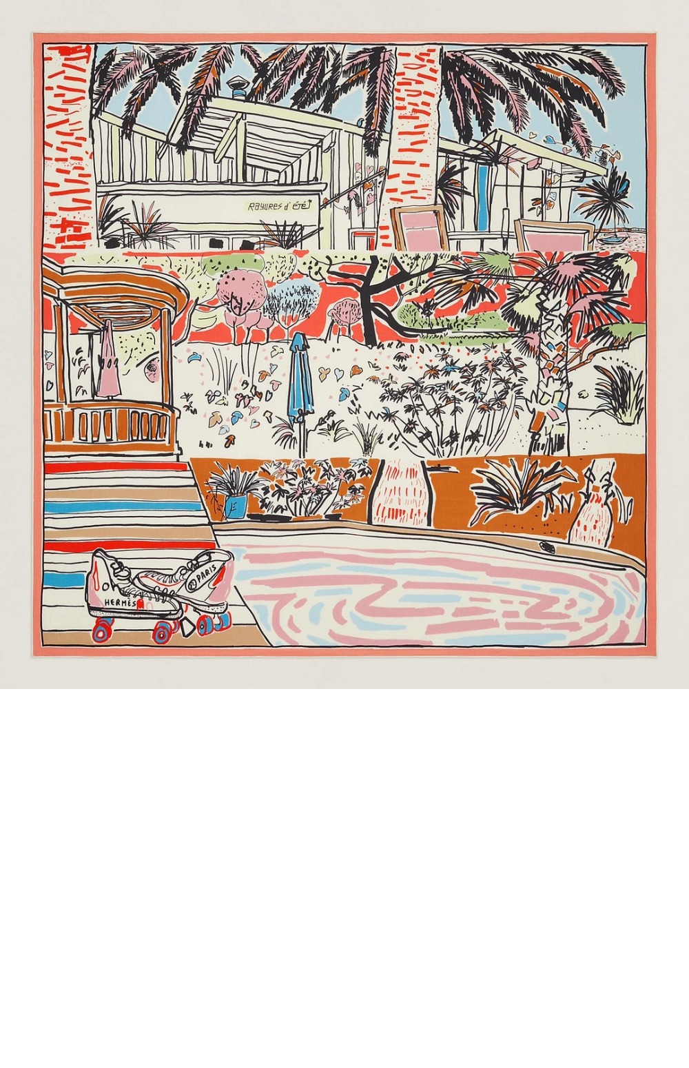 Rayures d'Ete 숄 140 > 에르메스