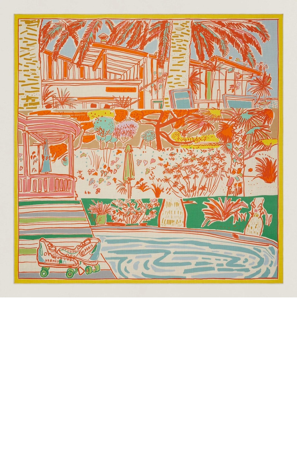 Rayures d'Ete 숄 140 > 에르메스