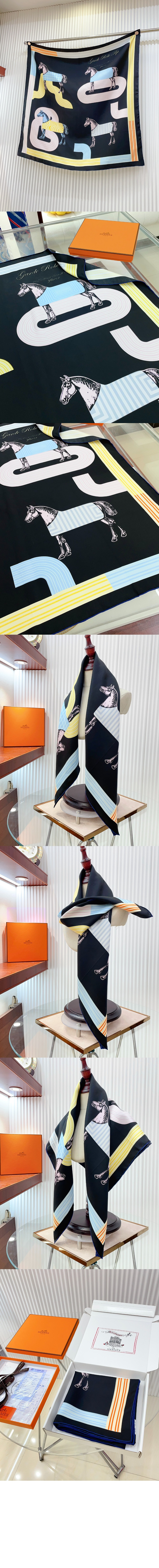 Gavroche 90Garde-Robe Pop Détail 스카프 90 > 에르메스