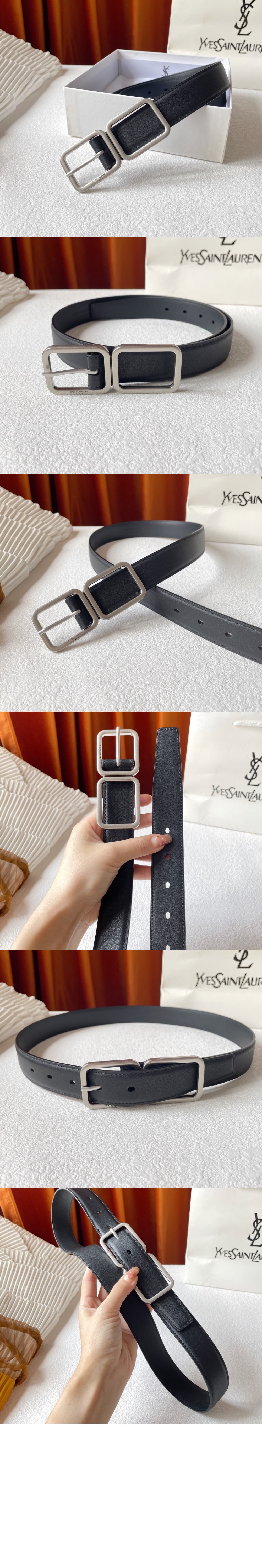 더블 버클 벨트 621565 > 생로랑