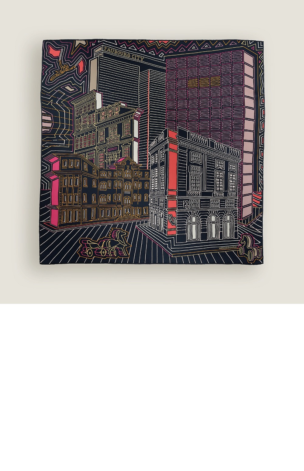 aubourg City 스카프 90 > 에르메스