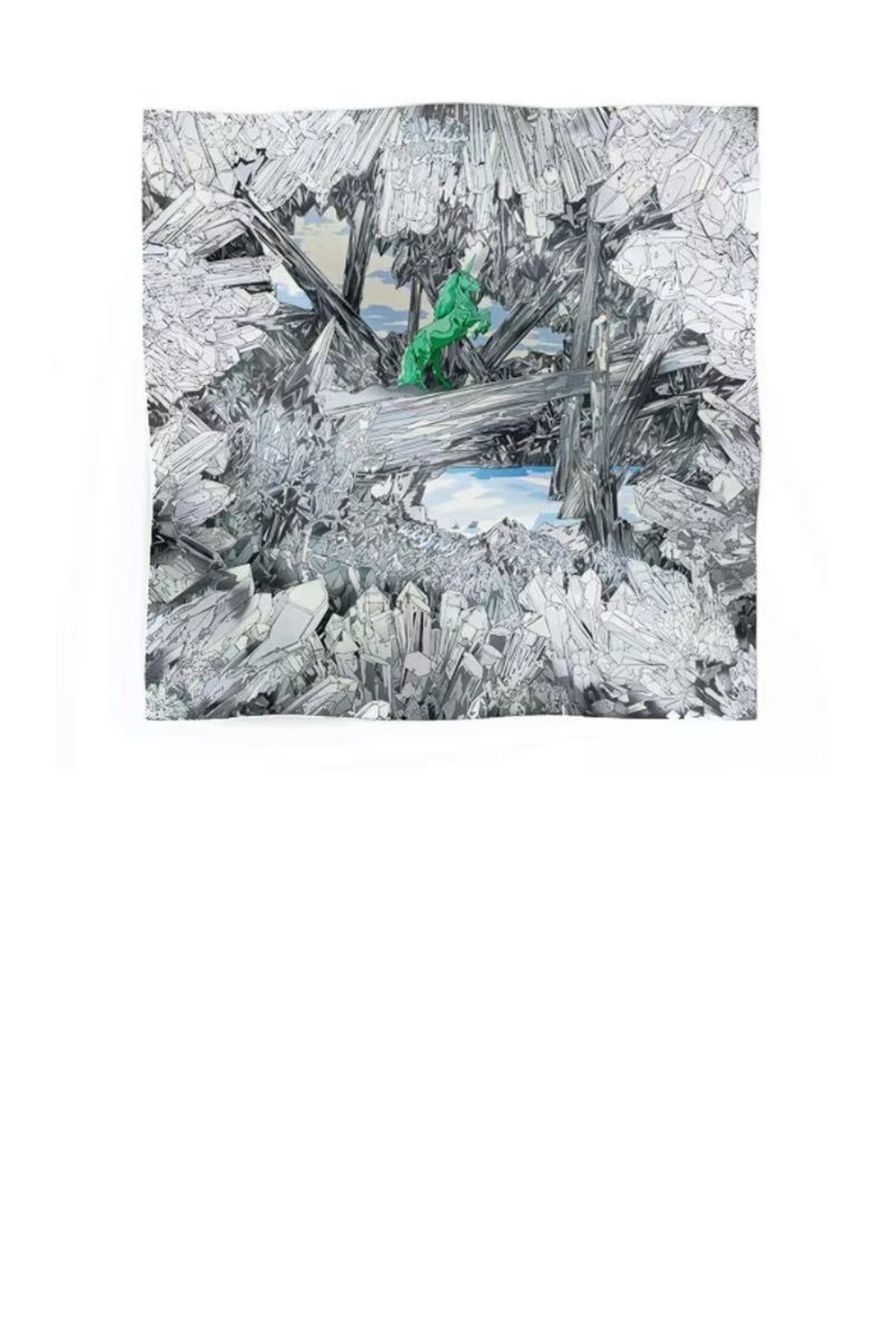 La Vallee de Cristal  스카프  90 > 에르메스