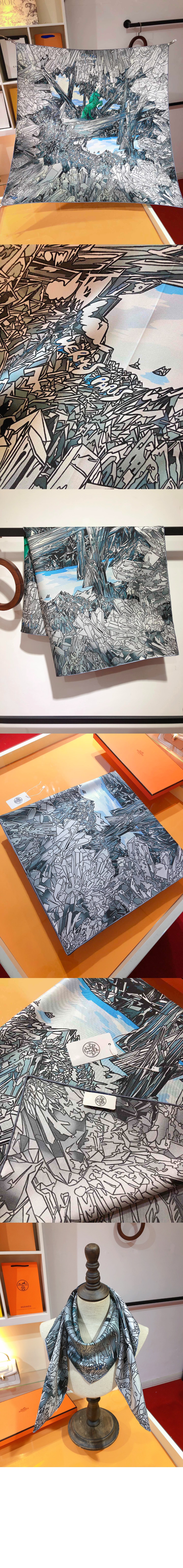 La Vallee de Cristal  스카프  90 > 에르메스