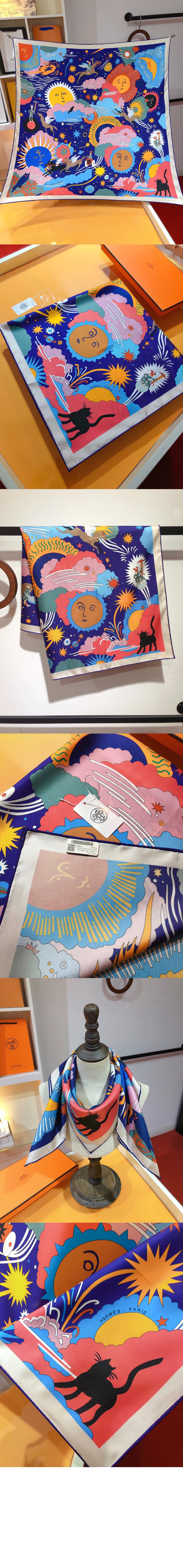 Au Royaume d'Helios 스카프  90 > 에르메스